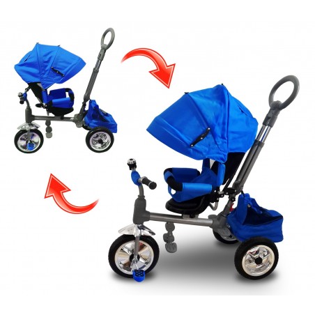 Triciclo a spinta LUXURY con pedali LT857 per bambini sedile girevole  Triciclo a spinta LUXURY con pedali LT857 per bambini sedile girevole