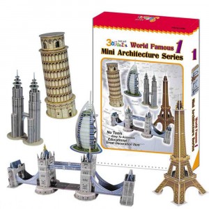 Puzzle 3D i monumenti del mondo mini architetture... 2