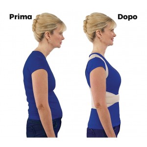 Image of Supporto fascia posturale lombare BEST POSTURE schiena spalle unisex regolabile 7106894658365