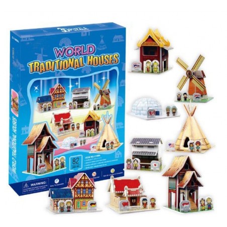 Puzzle 3D i monumenti del mondo mini architetture giocattolo diversi modelli 