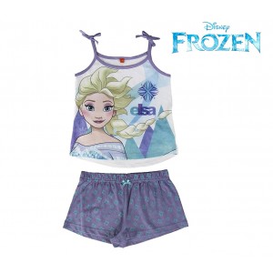 Image of Pigiama Frozen Elsa 22-1976 da bambina estivo in cotone taglie dai 3 ai 7 anni 7106897832182