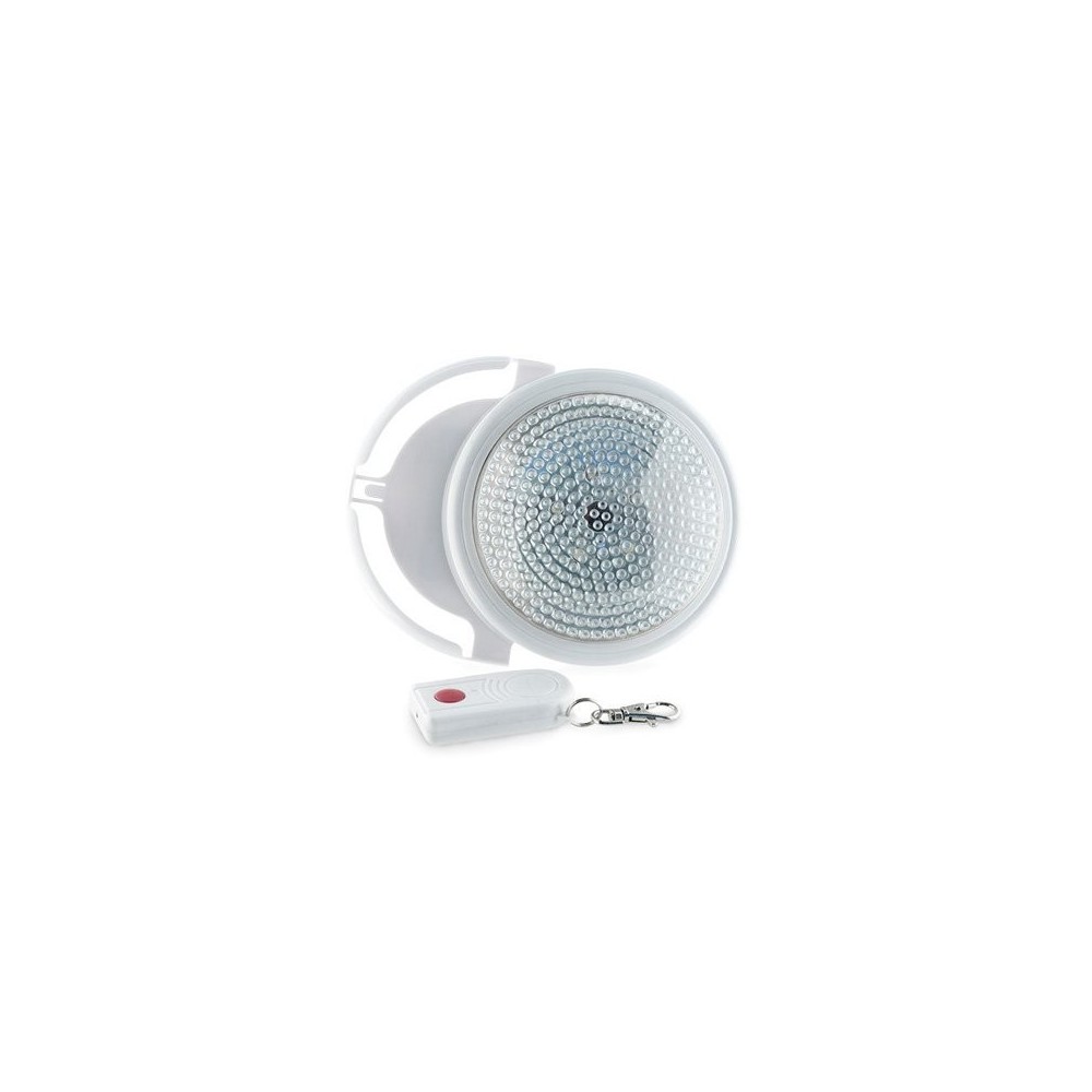 Lampada led con telecomando luce bianca a batteria diametro 12,6 cm