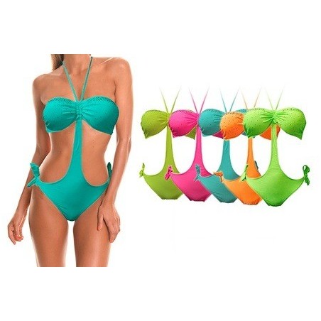 Costume mare MWS Ahead mod Sunrise coppa imbottita push up Swimwear beach scollato