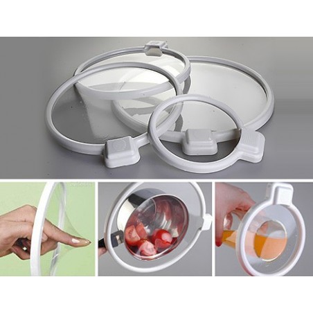 Kit 4 coperchi magici in silicone ermetici universali