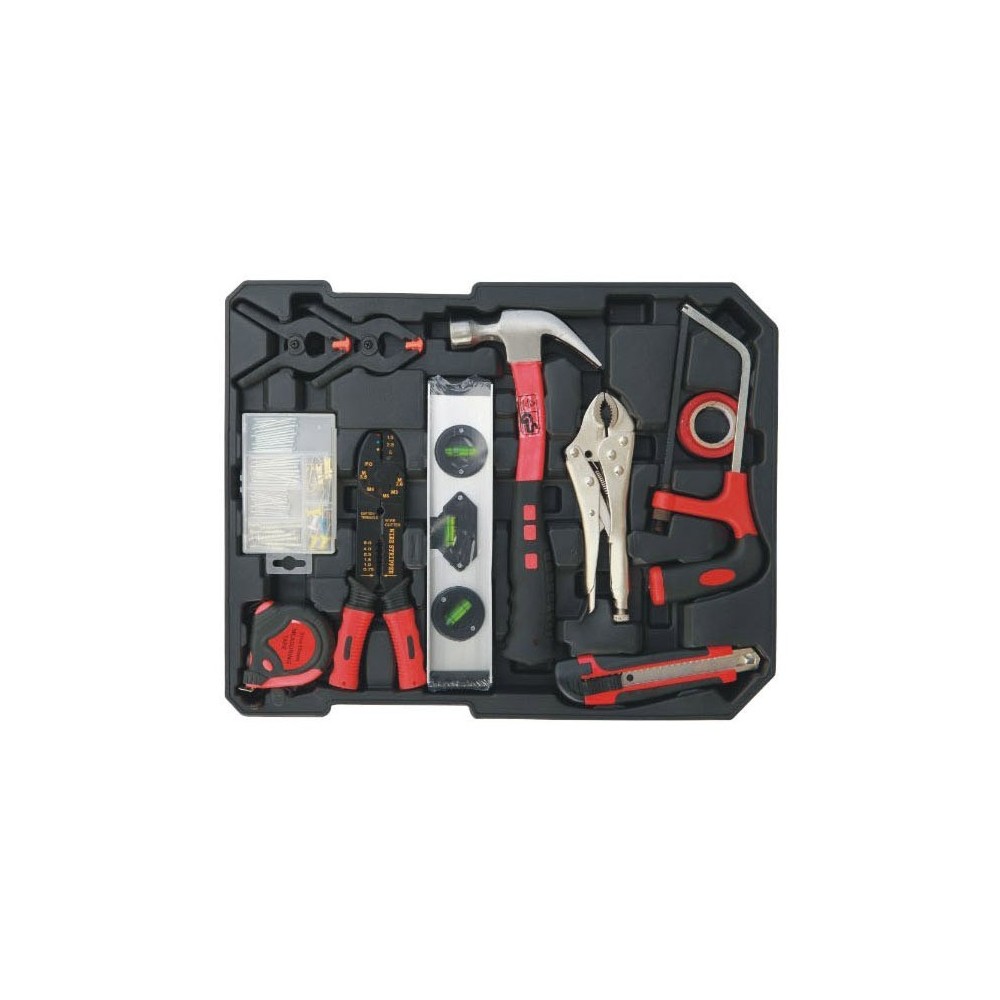 Valigia porta utensili trolley kit 187 pezzi...