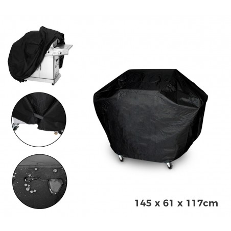 Telo di copertura per barbecue 4215 completamente impermeabile 145 x 61 x 117cm 