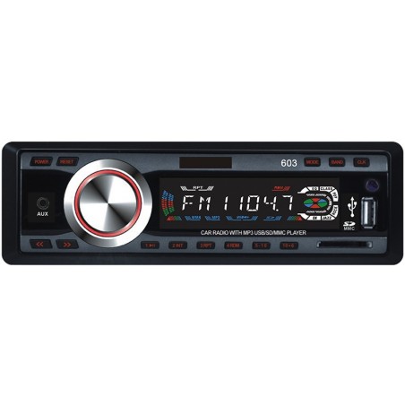 Stereo auto autoradio mp3 slot sd porta usb mp3-603 12v