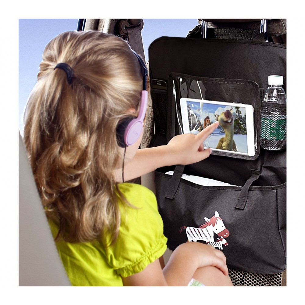 Organizer per auto 4222 ideale per bambini multitasche con finestra per tablet 