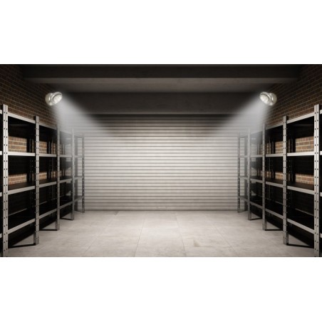 Lampada Faro ruotante 360 gradi 7 led con sensore movimento faretto ripostiglio