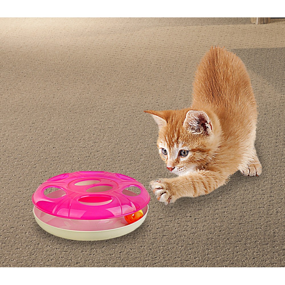 Giocattolo Automatico Per Gatti Con Palla LED - Ricaricabile USB, Interattivo Per Giochi In Casa