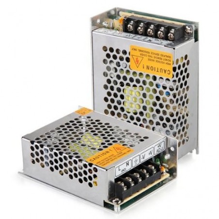 Alimentatore stabilizzato 3 A con switch e trimmer protezione sovraccarichi