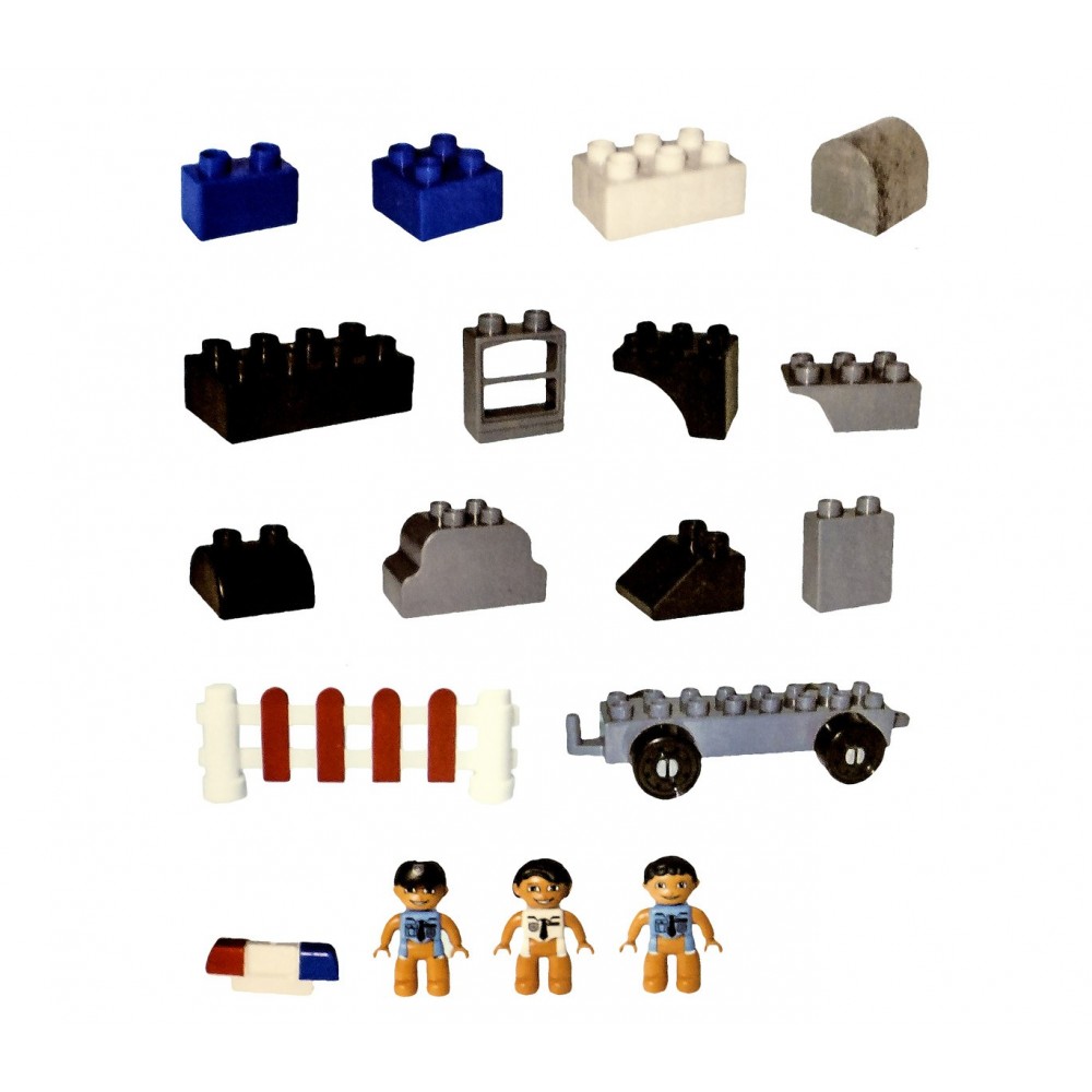  Playset mattoncini 339527 POLICE STATION 67 elementi da assemblare CIGIOKI