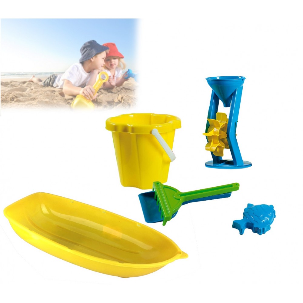 Set giochi mare e spiaggia 226704 per bambini composto da 6 pezzi