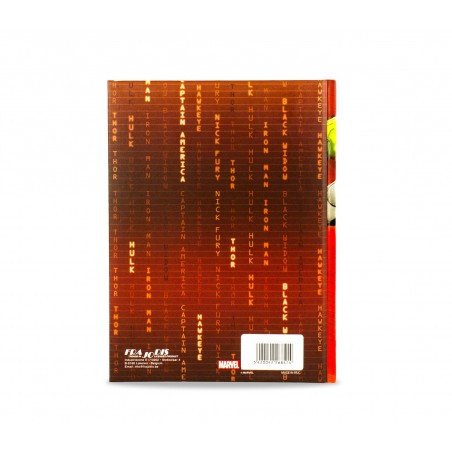 Diario scuola 10 mesi 268414 The Avengers MARVEL agenda scuola ROSSO