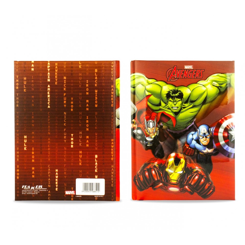 Diario scuola 10 mesi 268414 The Avengers MARVEL agenda scuola ROSSO