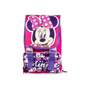 Image of Zaino scuola elementare Minnie Disney 21-1417 estensibile con tasca frontale 7106894644856