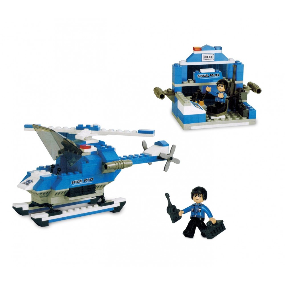 Playset mattoncini POLICE SPECIL CORPS 121221CIGIOKI da assemblare 133 pz