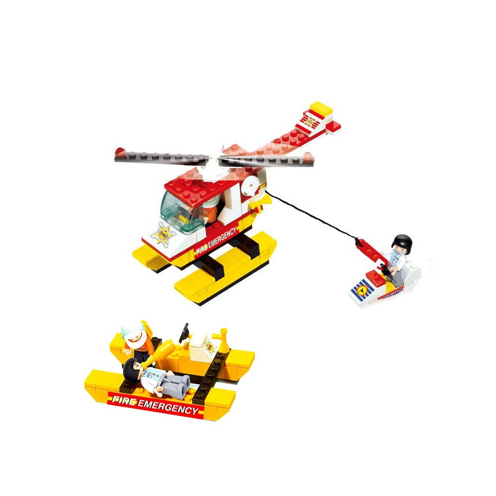 Playset mattoncini GUARDIA COSTIERA CIGIOKI 121436 da assemblare 107 pz