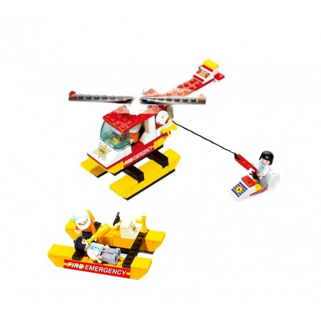 Playset mattoncini GUARDIA COSTIERA CIGIOKI 121436 da assemblare 107 pz