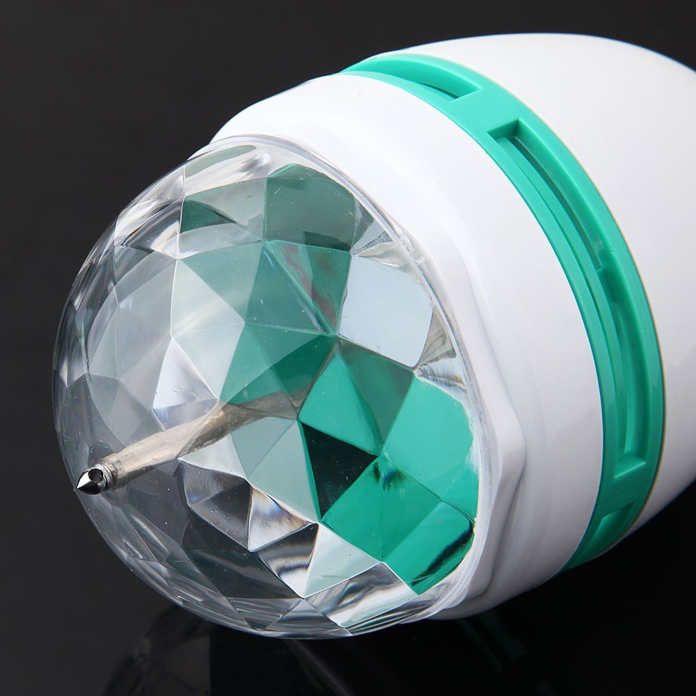 Lampada lampadina led rgb rotante multicolore...