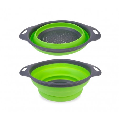 Scolapasta in silicone 4355 ripiegabile su se stesso ø29 x 23,7 centimetri