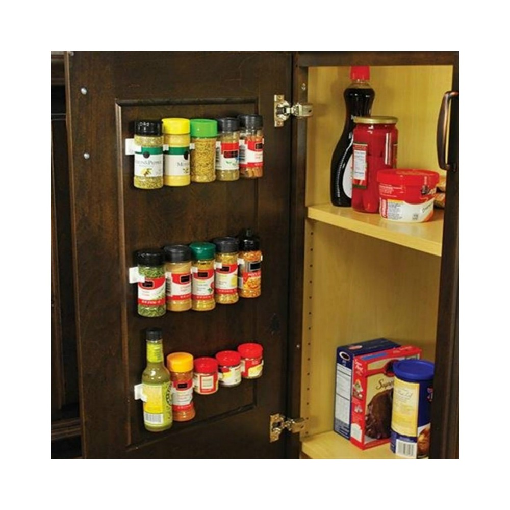 Set 4 strisce con clip 4369 porta spezie adesive su tutte le superfici