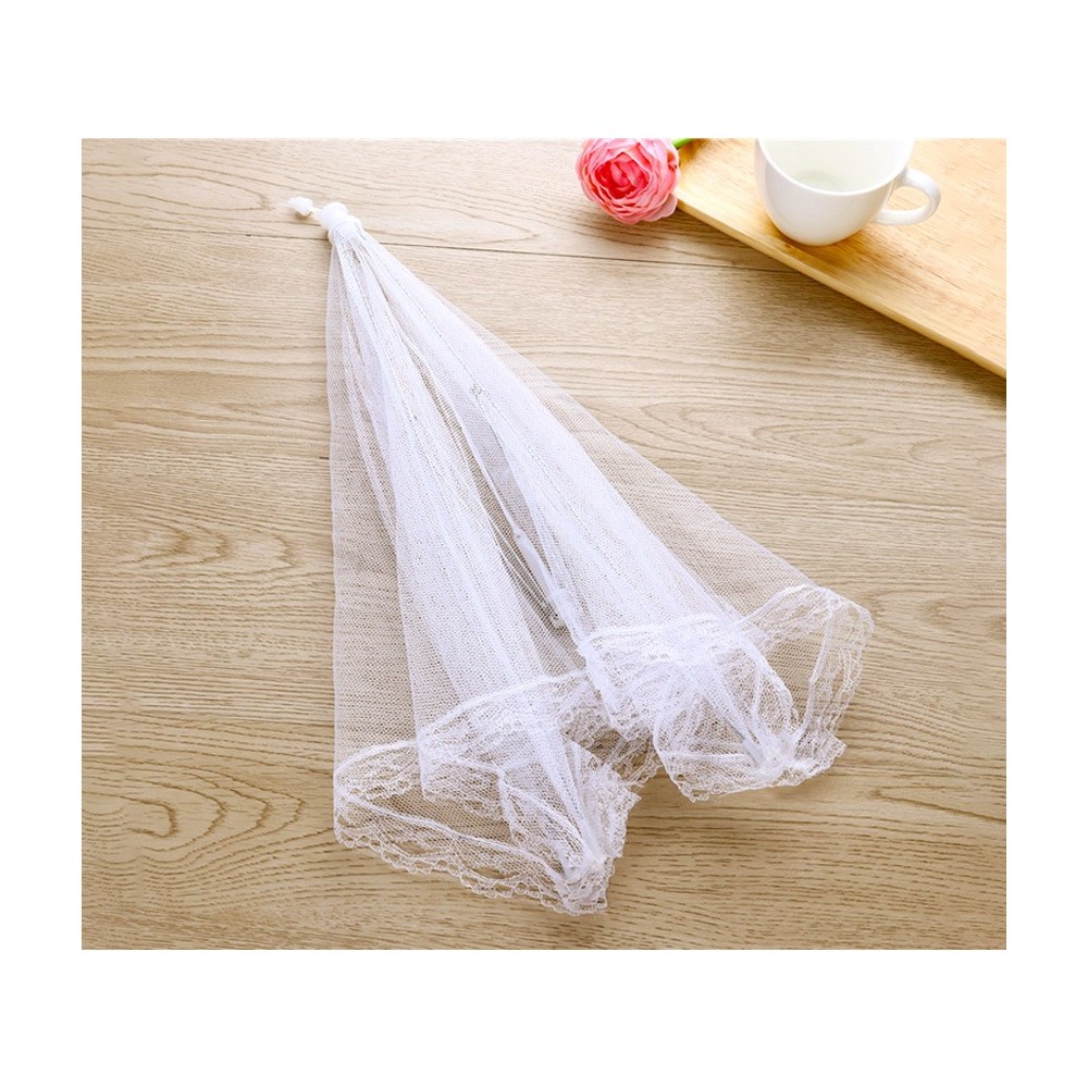 Coprivivande salvaspazio ad ombrello 4349 richiudibile colore bianco 40 x 28 cm