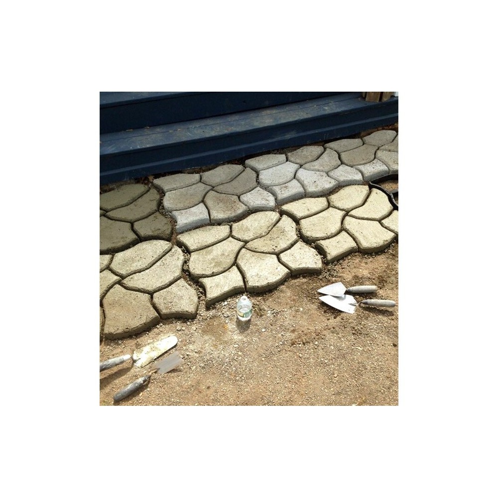 Stampo per pavimentazione giardino 4371 matrice per cemento 42,5 x 42,5 cm