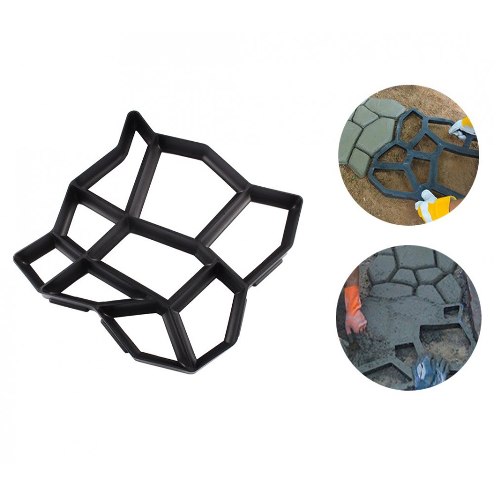 Stampo per pavimentazione giardino 4371 matrice per cemento 42,5 x 42,5 cm