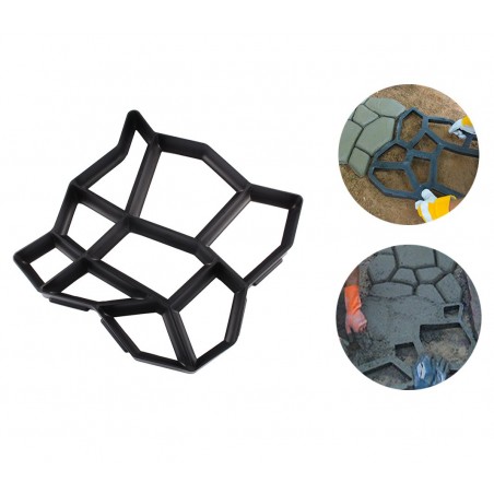 Stampo per pavimentazione giardino 4371 matrice per cemento 42,5 x 42,5 cm