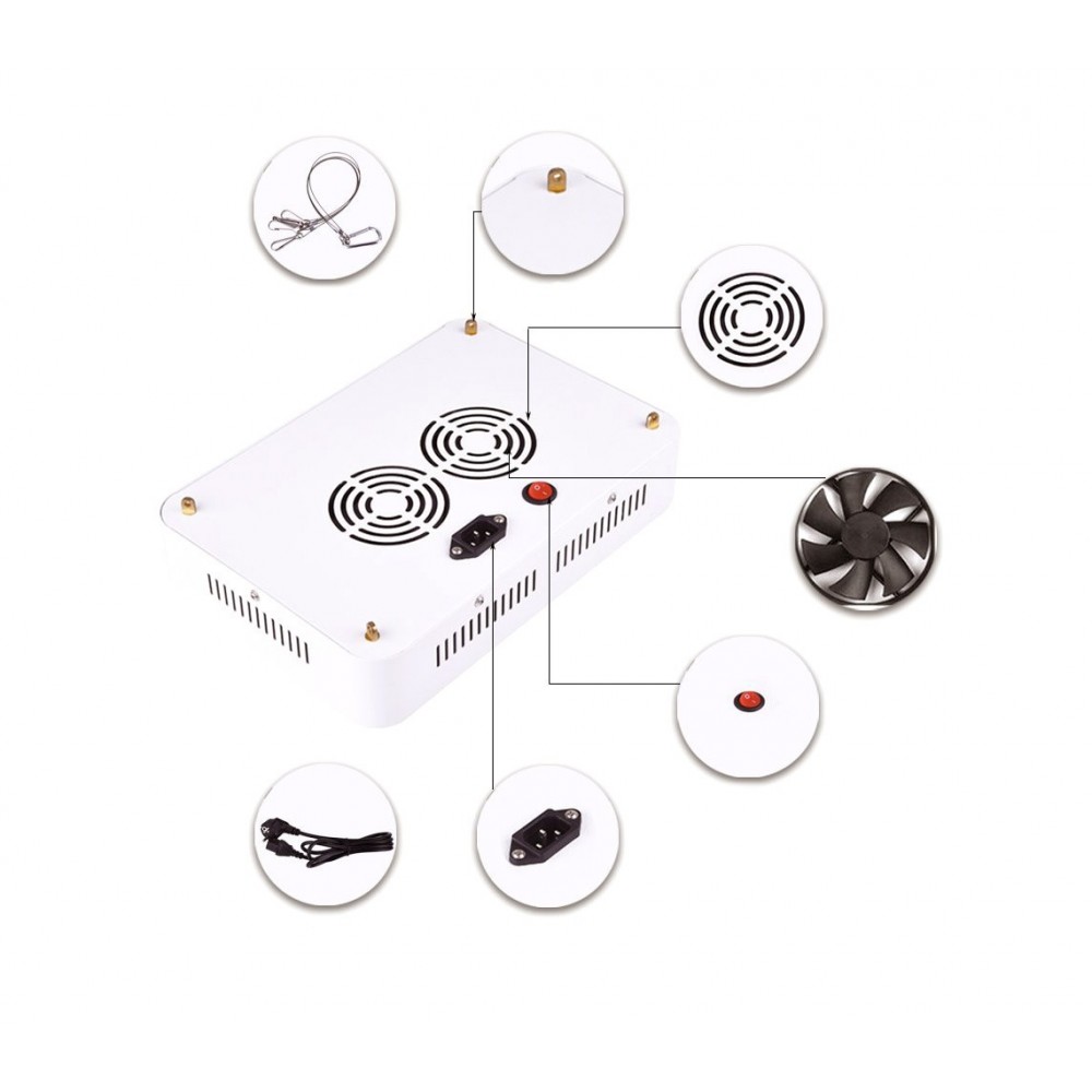 Faretto a led coltivazione piante indoor 4375 per piante fiori e frutta 1000W