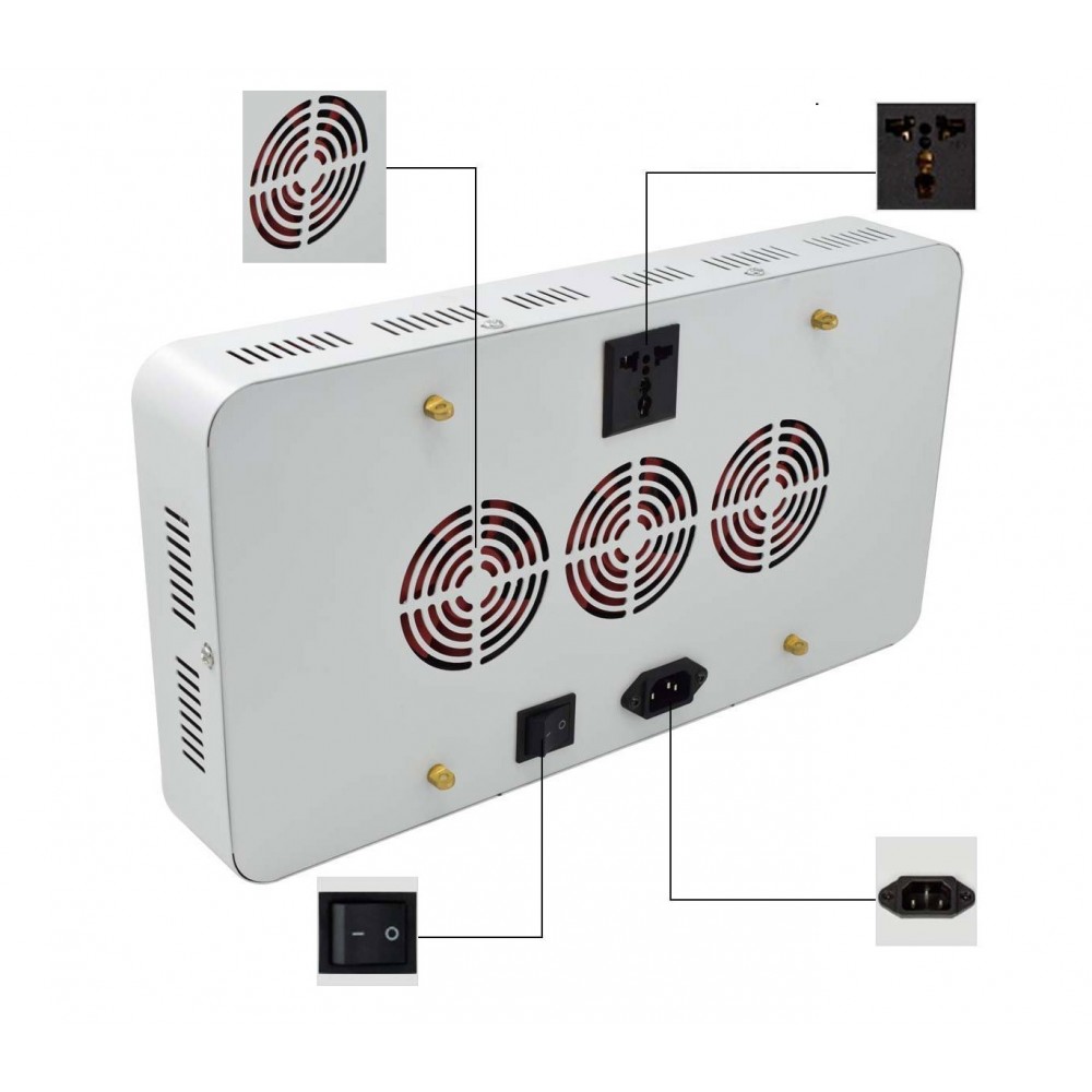 Faretto a led coltivazione piante indoor 4376 per piante fiori e frutta 1200W