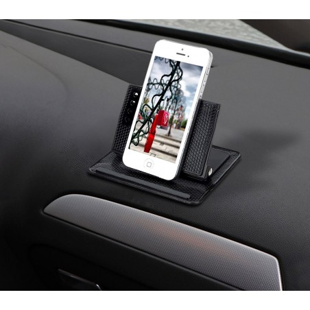 Supporto tappetino auto antiscivolo regolabile inclinazione 360 gradi per smarthone gps pda cruscotto