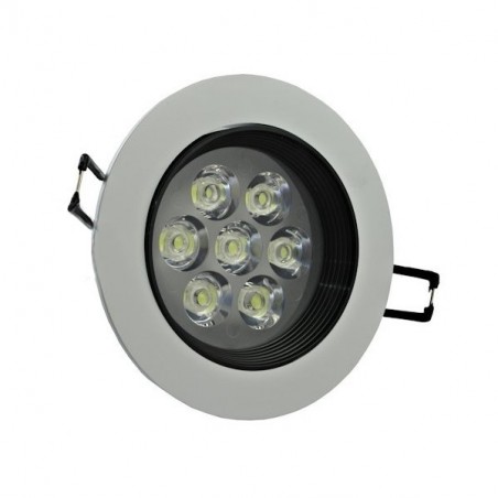 Faretto led Luce Fredda da incasso con alette a molle tondo 3-15w