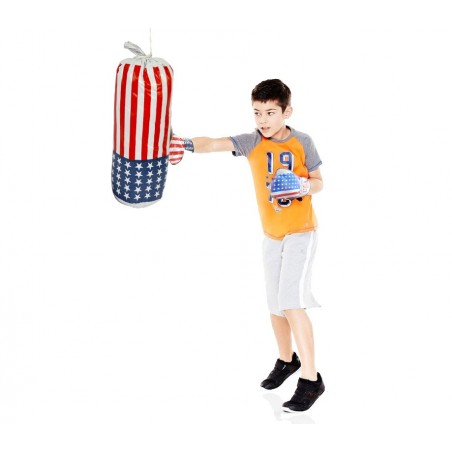 Set box AMERICA FIGHT 484005 per bambini sacco e guantoni 