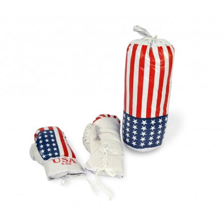 Set box AMERICA FIGHT 484005 per bambini sacco e guantoni 