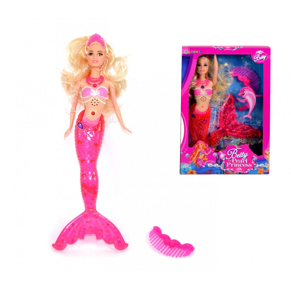 Betty bambola principessa sirena 305782 con accessori in due colori
