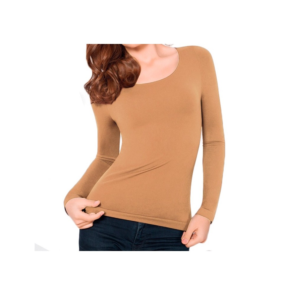 Pack 5 maglie termiche VKA20 con interno felpato mod.Lisa scollo rotondo