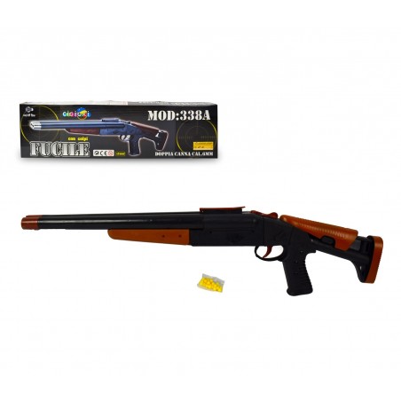 Fucile giocattolo doppia canna 338A CIGIOKI calibro 6 mm con colpi inclusi