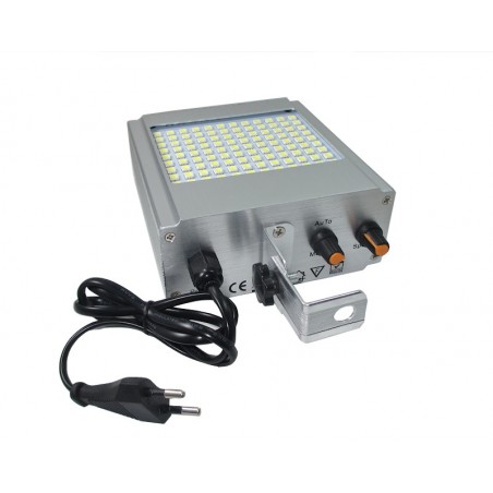 Strobo led lampeggiante 108 led lampada luce bianca smd flash stroboscopica disco dj effetto disco