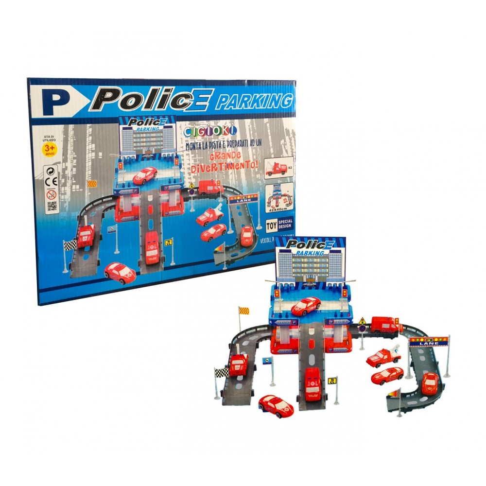  Playset garage della polizia CIGIOKI da assemblare 
