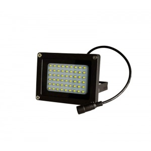 Faro led 10 W 370 lumen con pannello fotovoltaico da esterno luce fredda 2