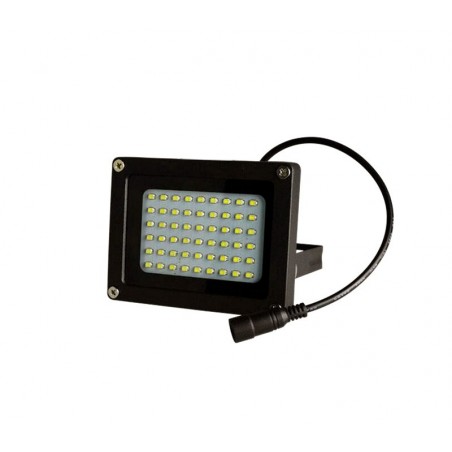 Faro led 10 W 370 lumen con pannello fotovoltaico da esterno luce fredda