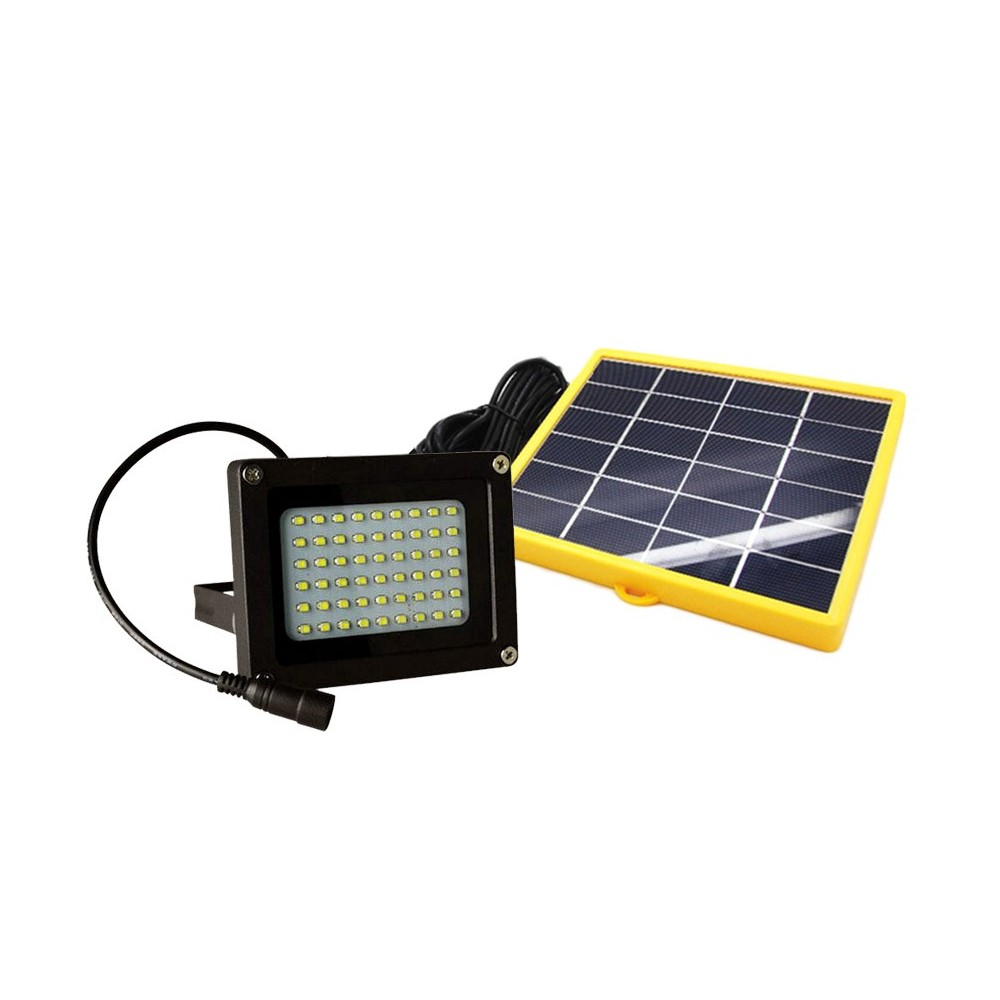 Faro led 10 W 370 lumen con pannello fotovoltaico da esterno luce fredda