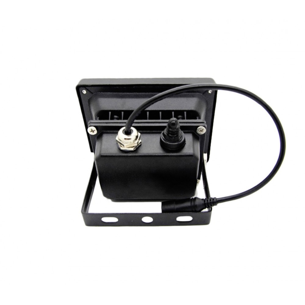 Faro led 10 W 370 lumen con pannello fotovoltaico da esterno luce fredda