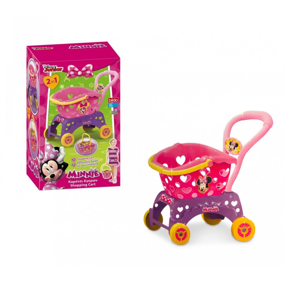 Carrello della spesa di MINNIE 8419 con cestino estraibile 2 in 1