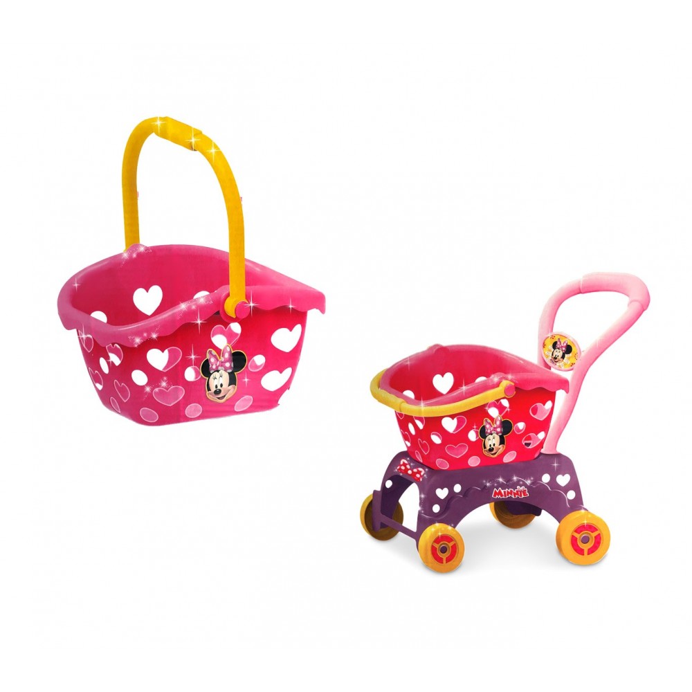 Carrello della spesa di MINNIE 8419 con cestino estraibile 2 in 1