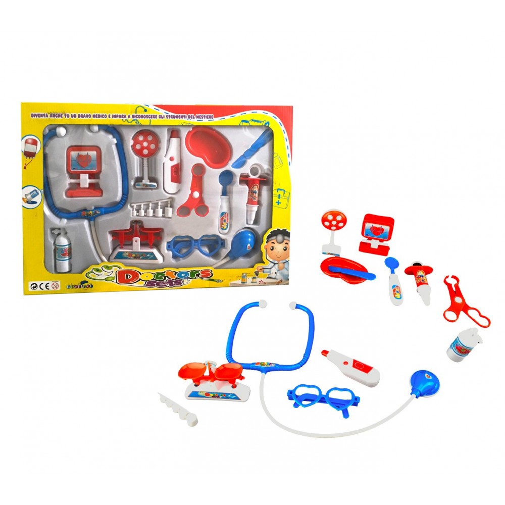 Playset dottore in quattro varianti 4676 include 13 fantastici accessori