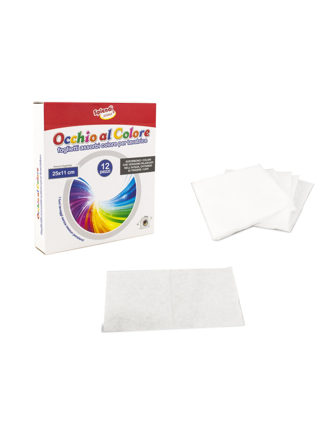 Fogli cattura colore per lavatrice 055557 confezione da 20 pezzi  acchiappacolore