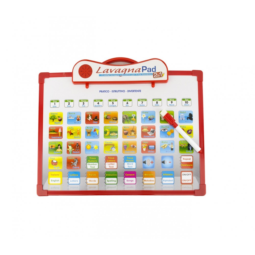 Tablet lavagna interattiva 120455 GIOCA E IMPARA numeri lettere e parole 